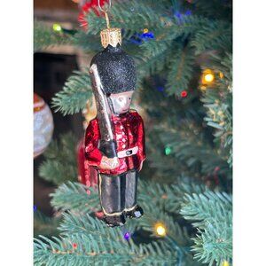 Impuls Mouth Blown and Hand Painted Poland British Royal Guard Christmas Ornamen